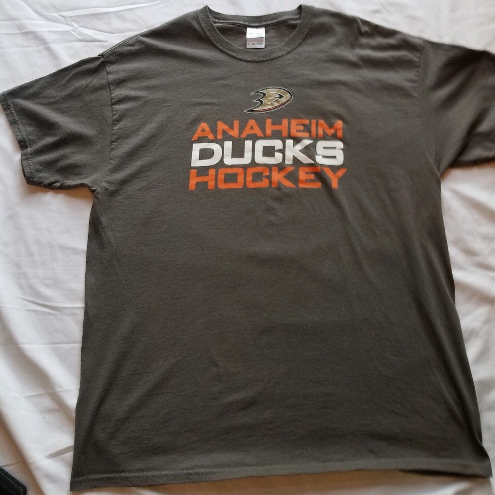 NHL Anaheim Ducks Hockey Honda Sponsor Gray Game S
